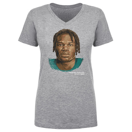 Travis Hunter Women's V-Neck T-Shirt | 500 LEVEL
