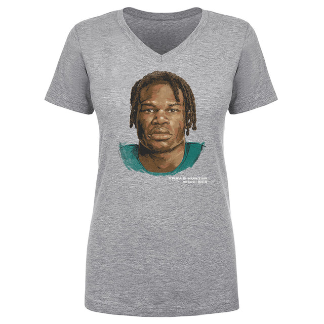 Travis Hunter Women's V-Neck T-Shirt | 500 LEVEL