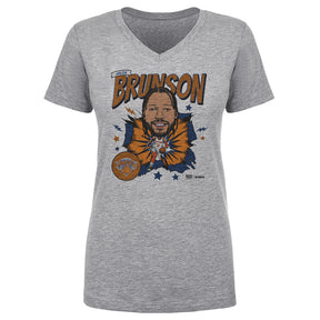 Jalen Brunson Women's V-Neck T-Shirt | 500 LEVEL