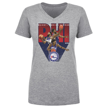 Joel Embiid Women's V-Neck T-Shirt | 500 LEVEL
