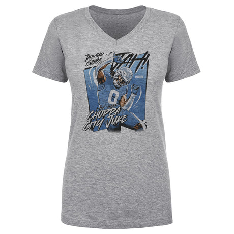 Jahmyr Gibbs Women's V-Neck T-Shirt | 500 LEVEL