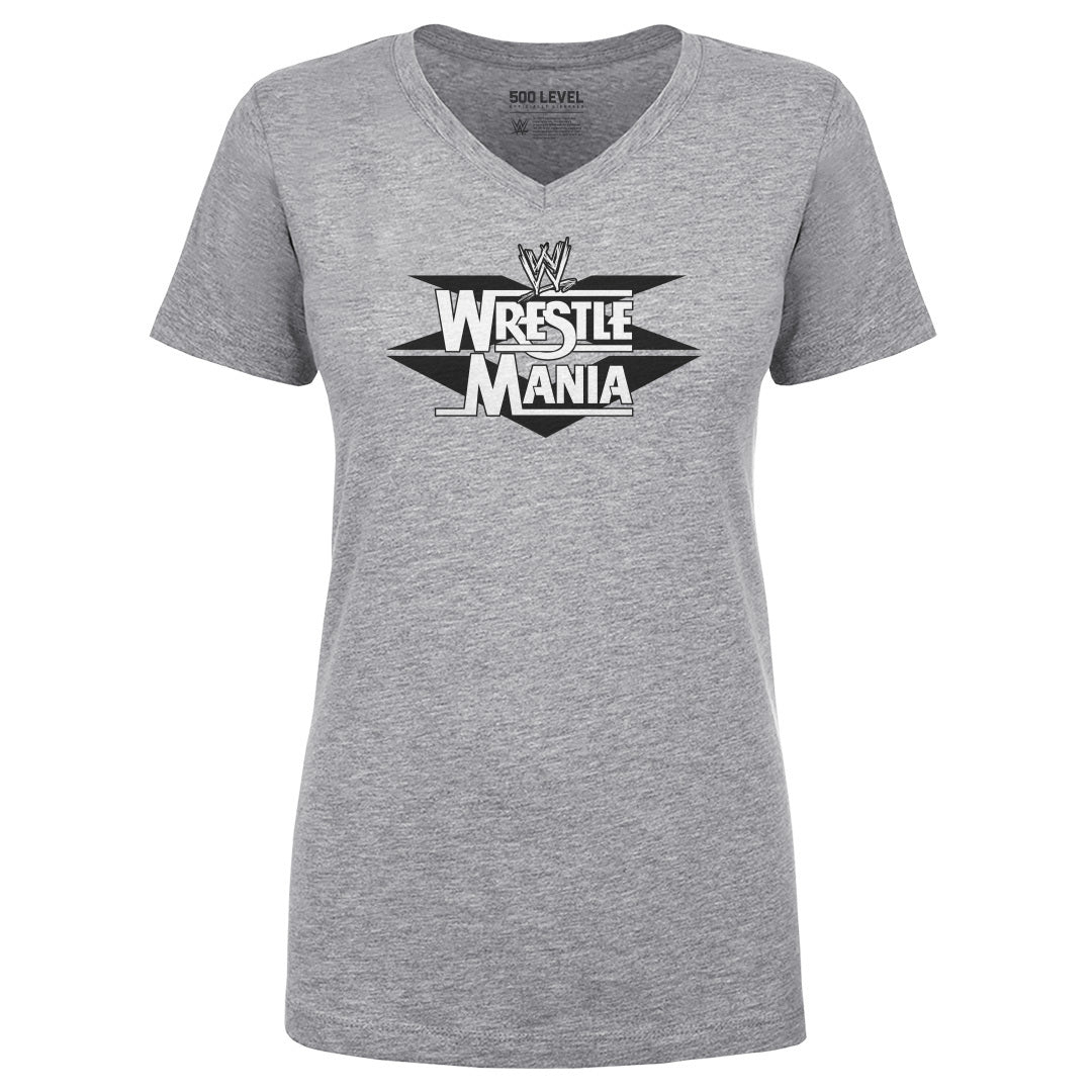 WrestleMania Women's V-Neck T-Shirt | 500 LEVEL