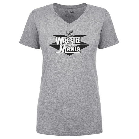 WrestleMania Women's V-Neck T-Shirt | 500 LEVEL