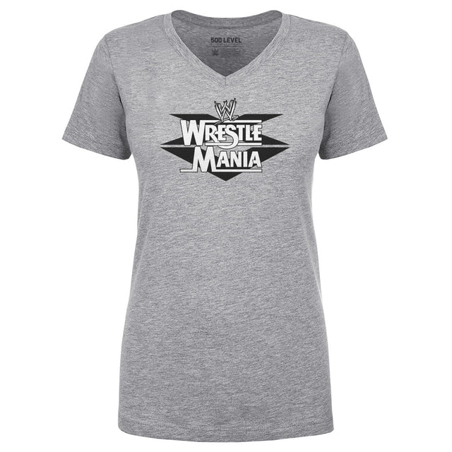 WrestleMania Women's V-Neck T-Shirt | 500 LEVEL
