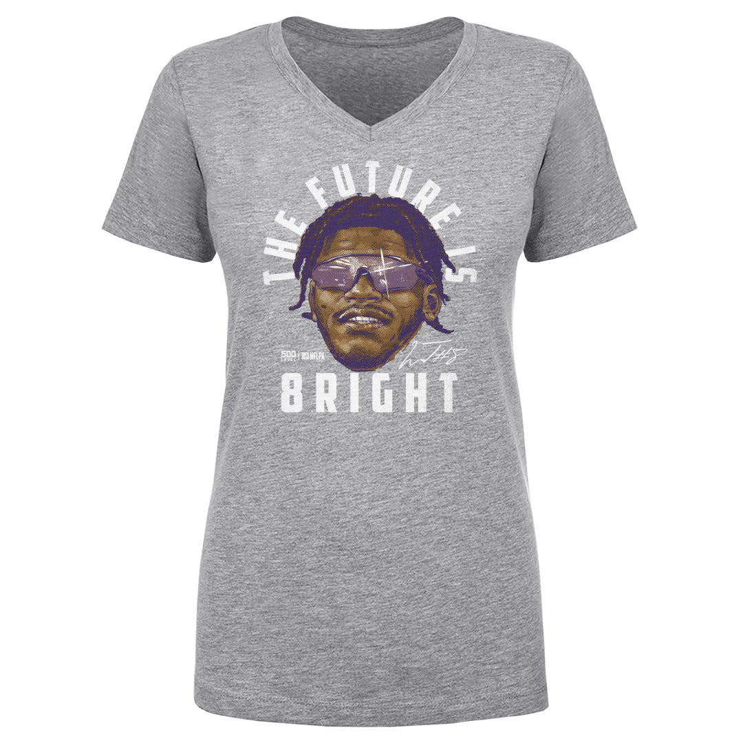 Lamar Jackson Women's V-Neck T-Shirt | 500 LEVEL