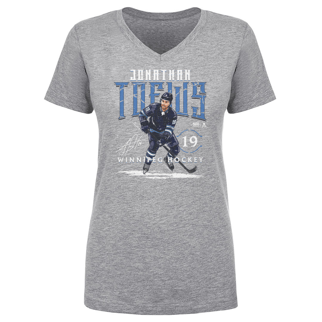 Jonathan Toews Women's V-Neck T-Shirt | 500 LEVEL