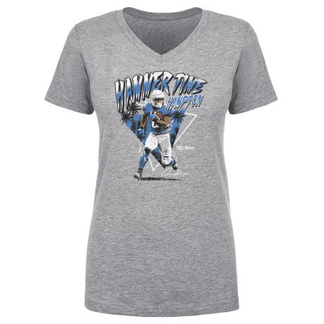 Omarion Hampton Women's V-Neck T-Shirt | 500 LEVEL