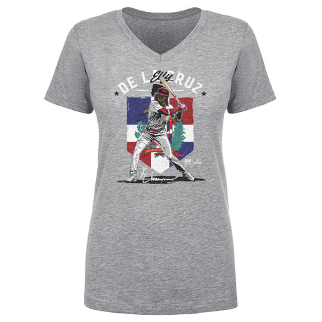 Elly De La Cruz Women's V-Neck T-Shirt | 500 LEVEL