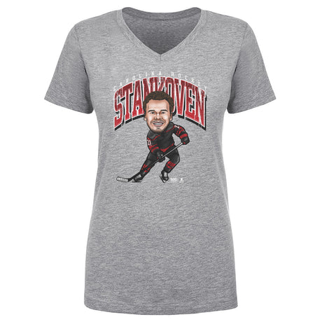 Logan Stankoven Women's V-Neck T-Shirt | 500 LEVEL