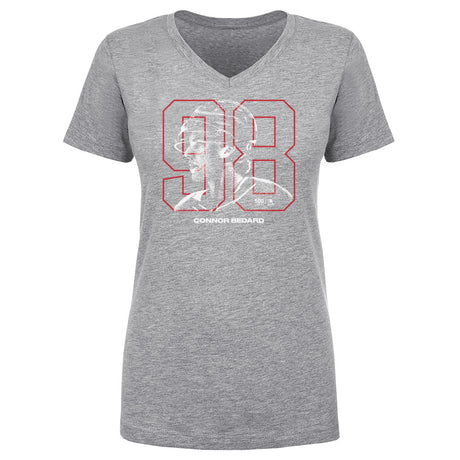 Connor Bedard Women's V-Neck T-Shirt | 500 LEVEL