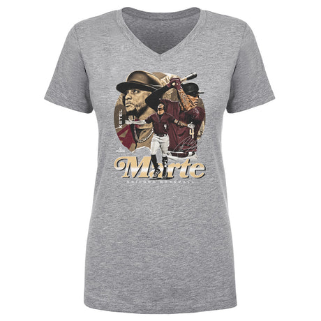 Ketel Marte Women's V-Neck T-Shirt | 500 LEVEL