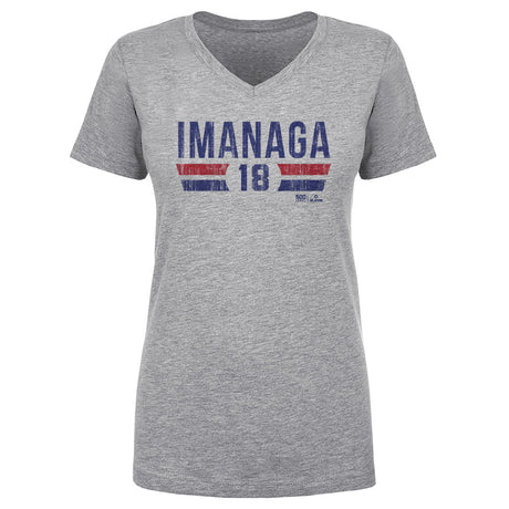 Shota Imanaga Women's V-Neck T-Shirt | 500 LEVEL