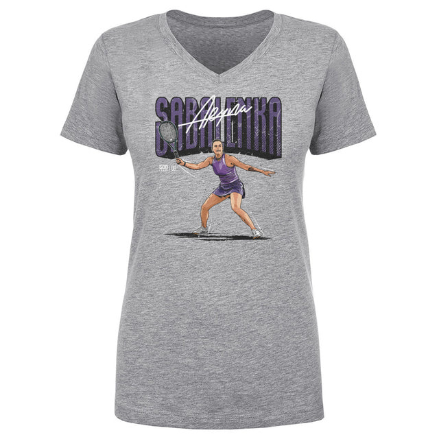 Aryna Sabalenka Women's V-Neck T-Shirt | 500 LEVEL
