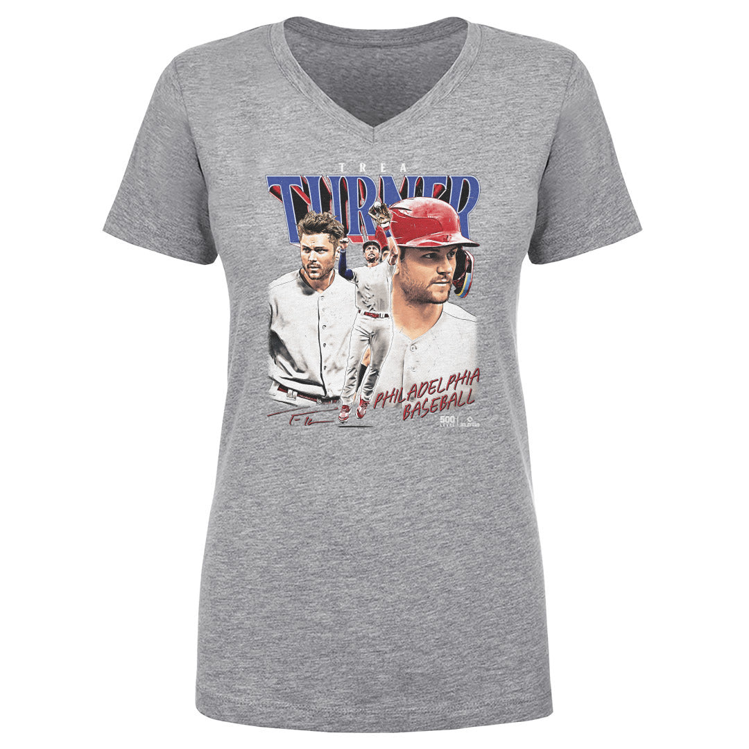 Trea Turner Women's V-Neck T-Shirt | 500 LEVEL