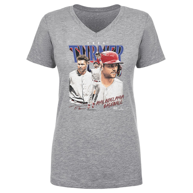 Trea Turner Women's V-Neck T-Shirt | 500 LEVEL