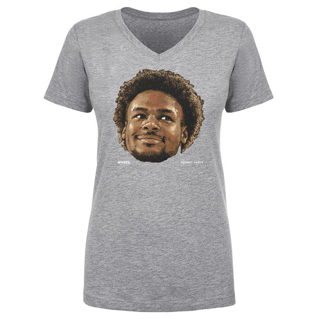 Bronny James Jr. Women's V-Neck T-Shirt | 500 LEVEL
