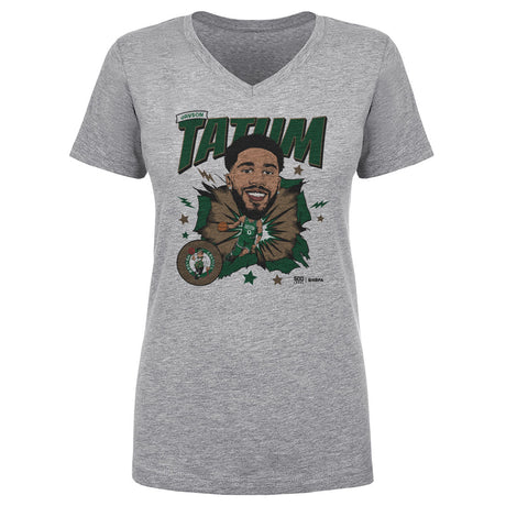 Jayson Tatum Women's V-Neck T-Shirt | 500 LEVEL