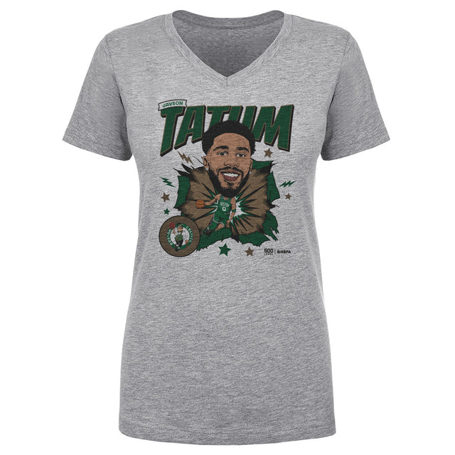 Jayson Tatum Women's V-Neck T-Shirt | 500 LEVEL