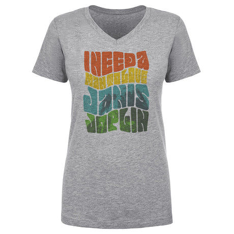 Janis Joplin Women's V-Neck T-Shirt | 500 LEVEL