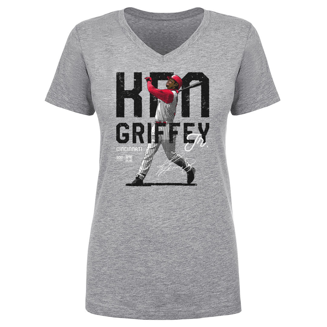 Ken Griffey Jr. Women's V-Neck T-Shirt | 500 LEVEL