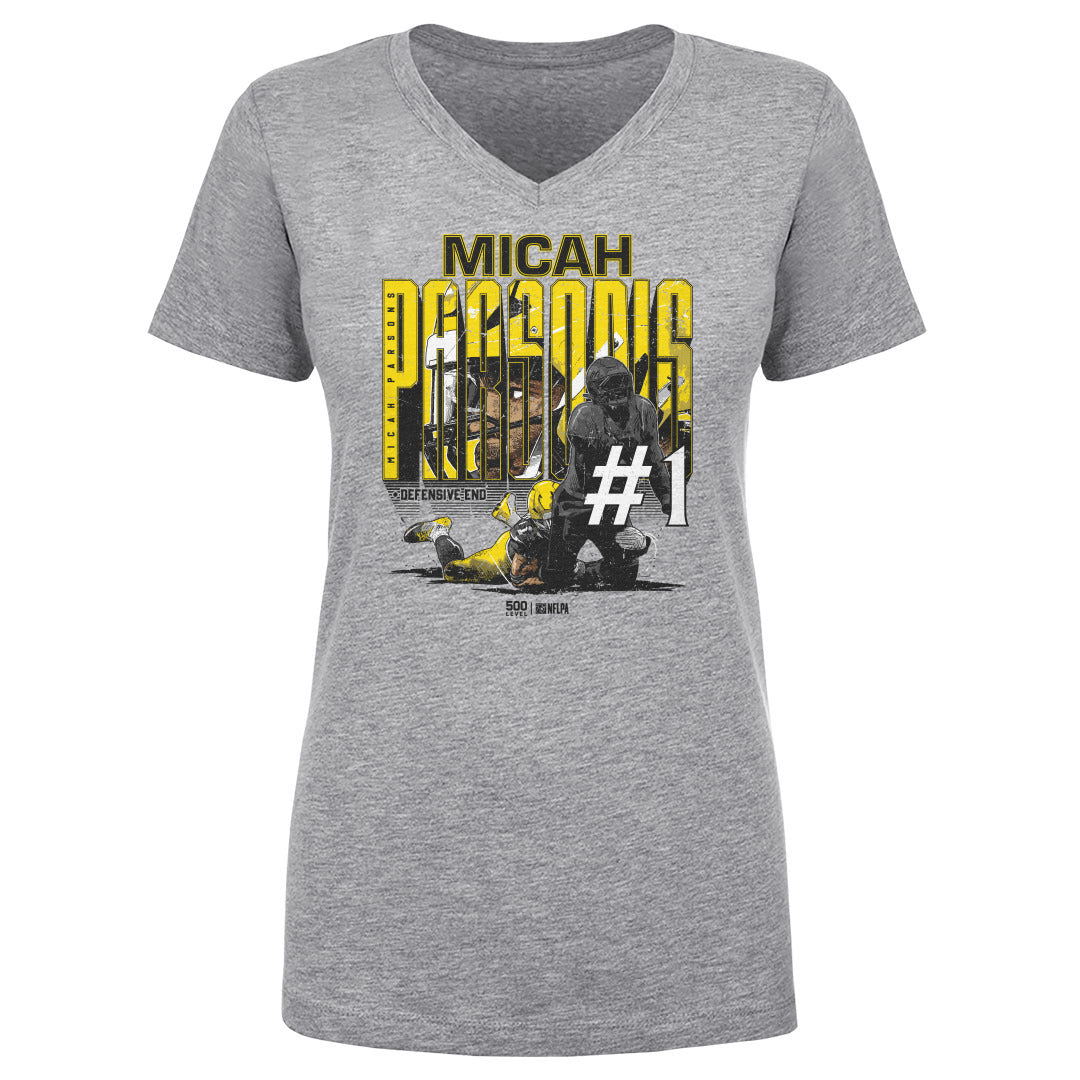MIcah Parsons Women's V-Neck T-Shirt | 500 LEVEL