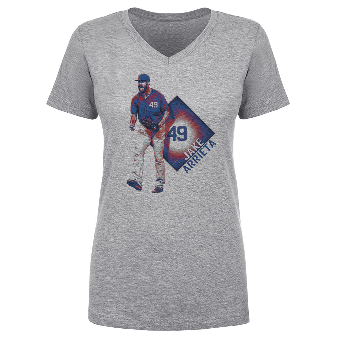 Jake Arrieta Women's V-Neck T-Shirt | 500 LEVEL