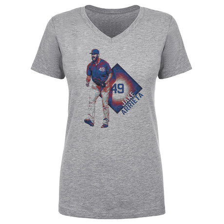 Jake Arrieta Women's V-Neck T-Shirt | 500 LEVEL