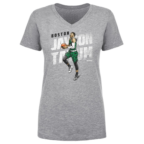 Jayson Tatum Women's V-Neck T-Shirt | 500 LEVEL