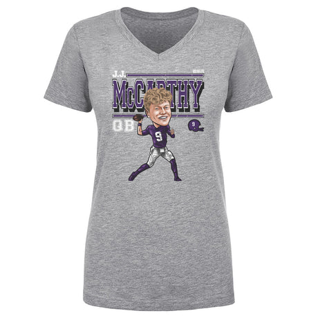 J.J. McCarthy Women's V-Neck T-Shirt | 500 LEVEL