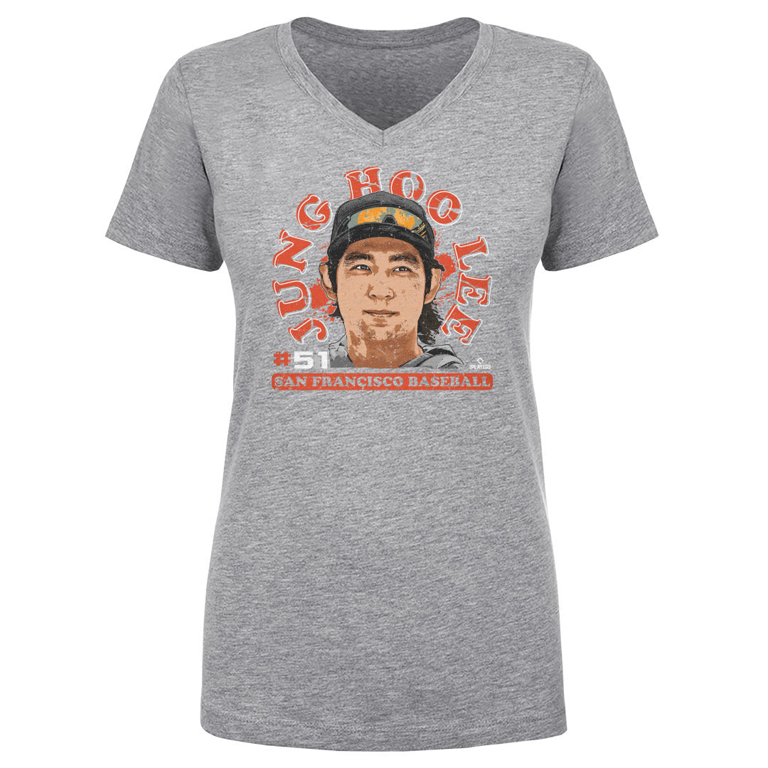 Jung Hoo Lee Women's V-Neck T-Shirt | 500 LEVEL