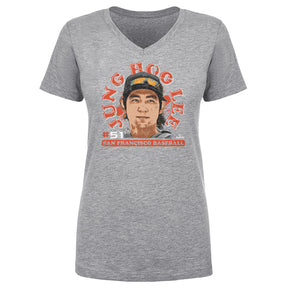 Jung Hoo Lee Women's V-Neck T-Shirt | 500 LEVEL