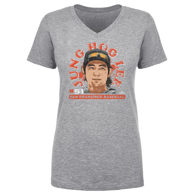 Jung Hoo Lee Women's V-Neck T-Shirt | 500 LEVEL
