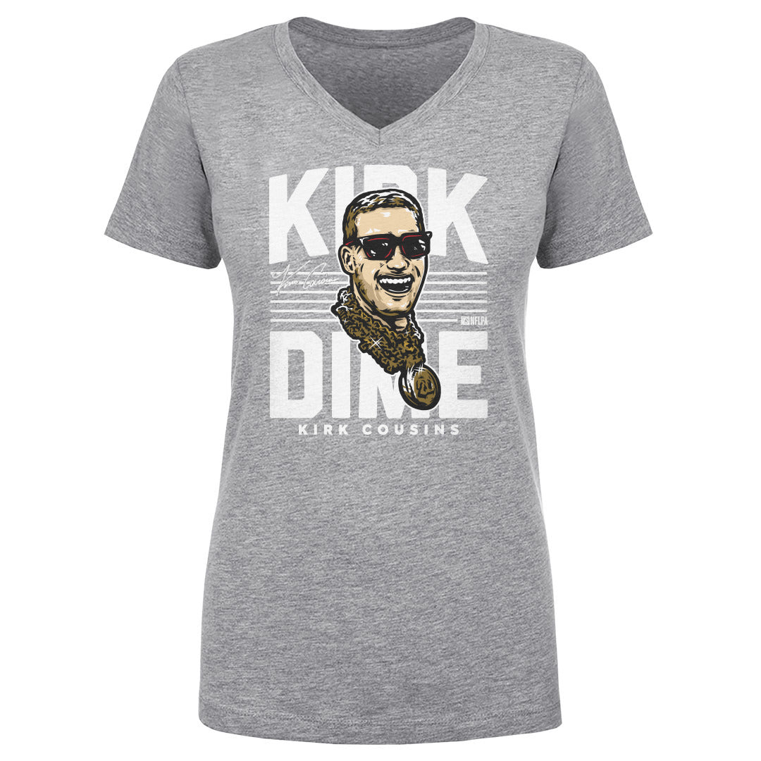Kirk Cousins Women's V-Neck T-Shirt | 500 LEVEL