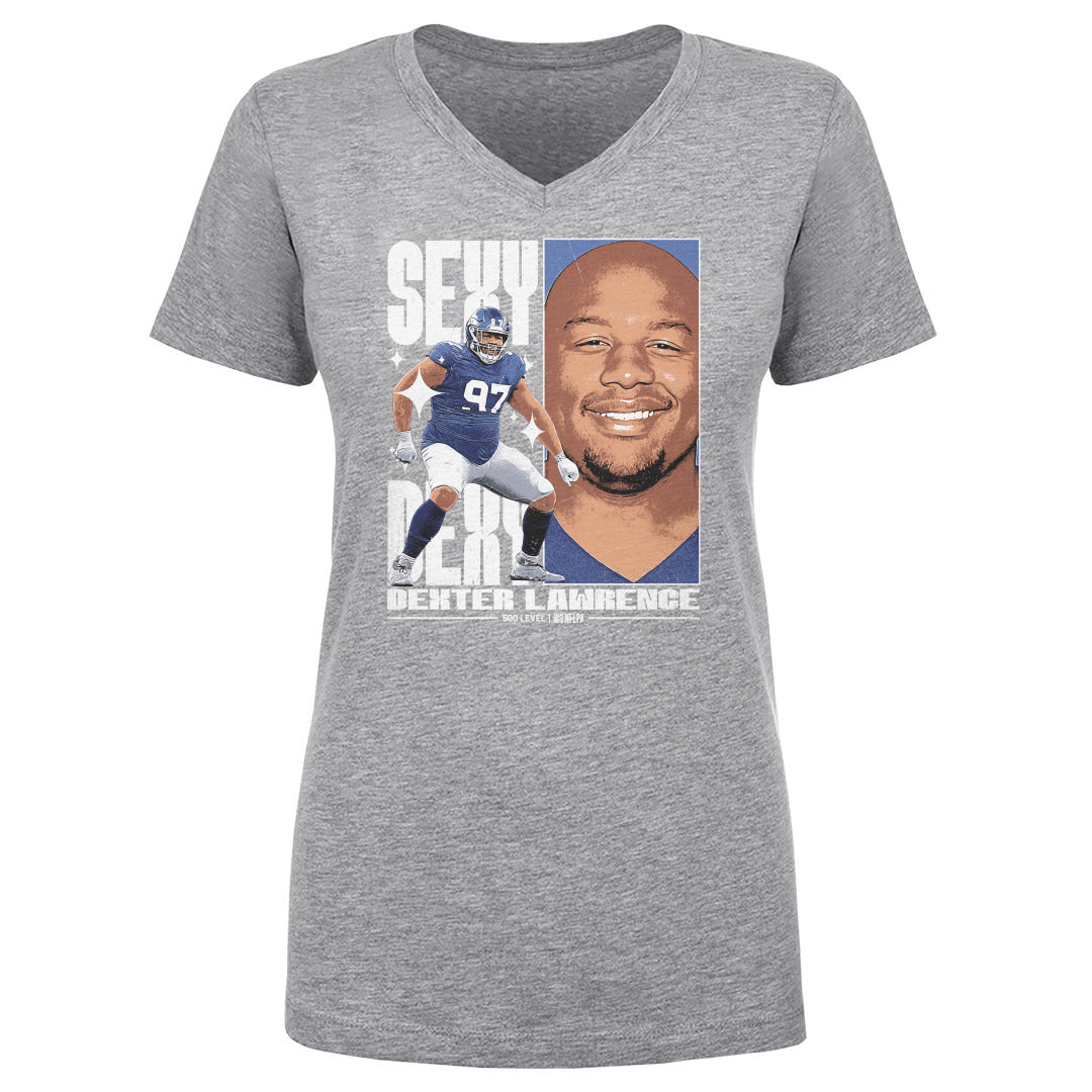 Dexter Lawrence Women's V-Neck T-Shirt | 500 LEVEL