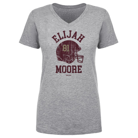 Elijah Moore Women's V-Neck T-Shirt | 500 LEVEL