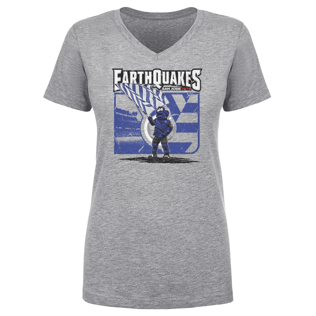 San Jose Earthquakes Women's V-Neck T-Shirt | 500 LEVEL