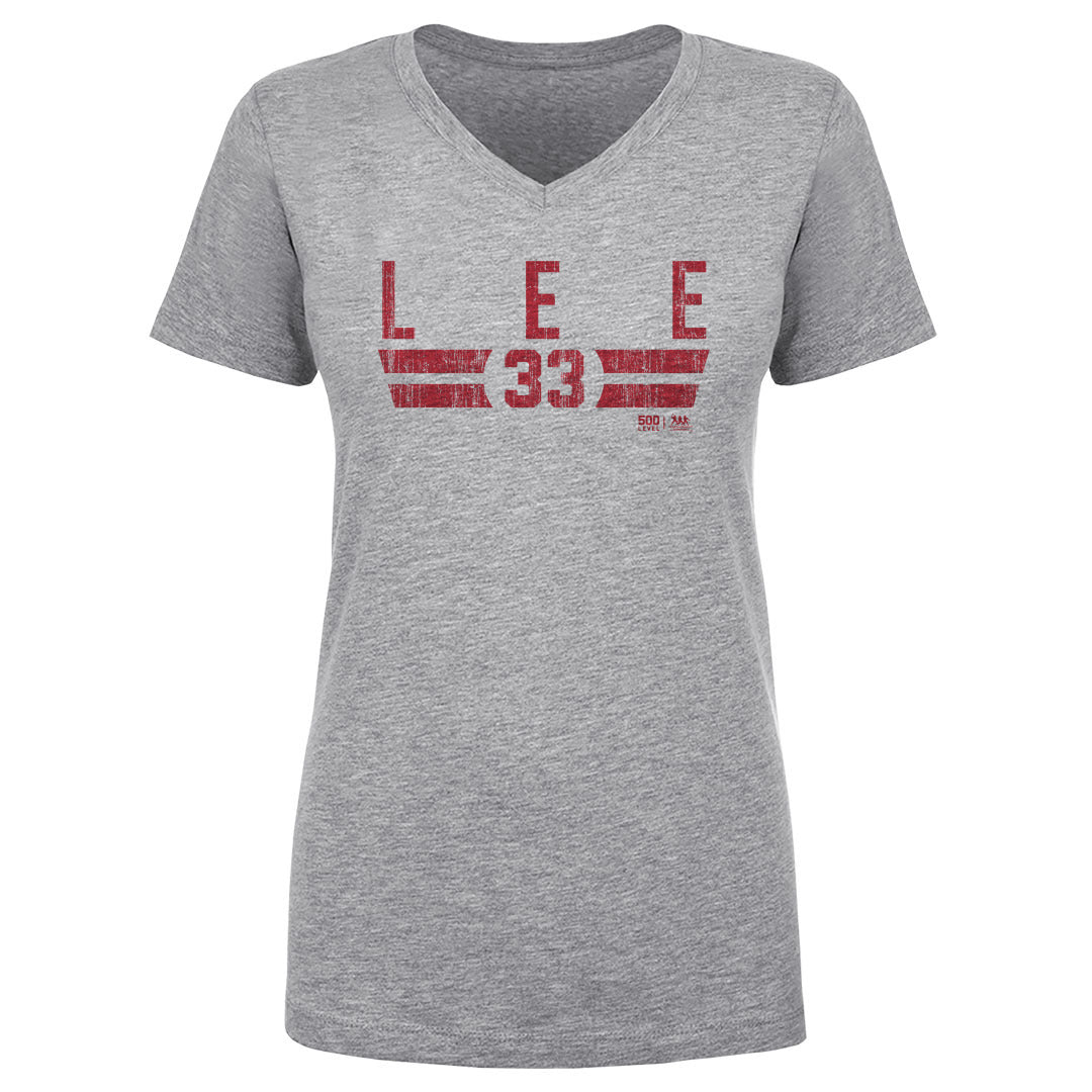 Cliff Lee Women's V-Neck T-Shirt | 500 LEVEL