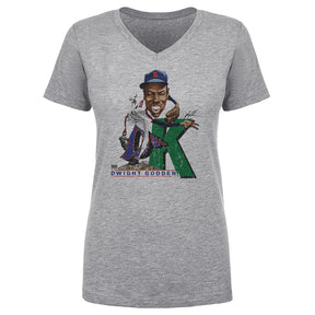 Dwight Gooden Women's V-Neck T-Shirt | 500 LEVEL