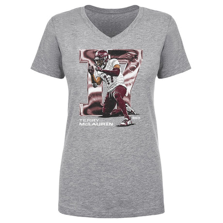 Terry McLaurin Women's V-Neck T-Shirt | 500 LEVEL