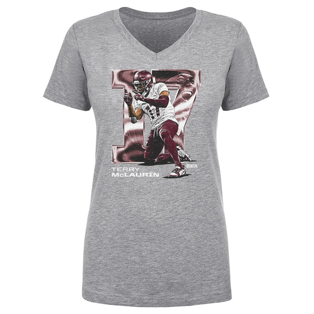 Terry McLaurin Women's V-Neck T-Shirt | 500 LEVEL