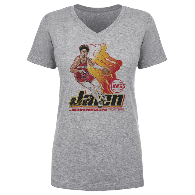 Jalen Johnson Women's V-Neck T-Shirt | 500 LEVEL
