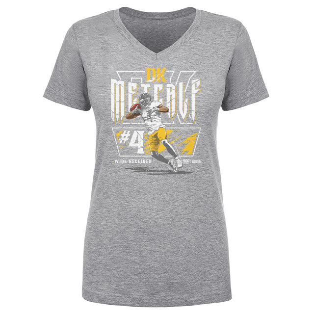 DK Metcalf Women's V-Neck T-Shirt | 500 LEVEL