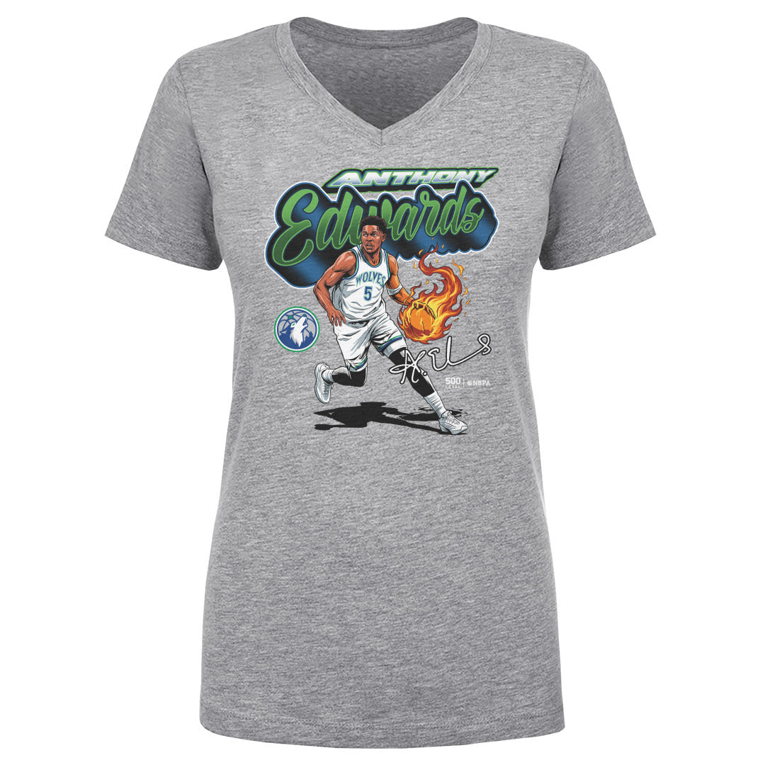 Anthony Edwards Women's V-Neck T-Shirt | 500 LEVEL