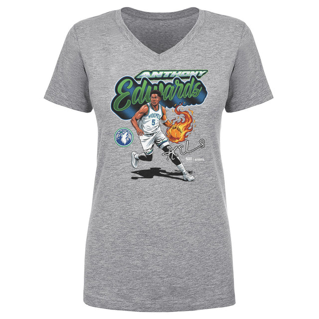 Anthony Edwards Women's V-Neck T-Shirt | 500 LEVEL
