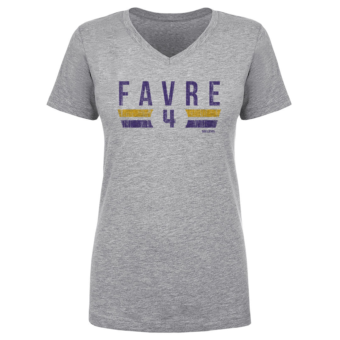 Brett Favre Women's V-Neck T-Shirt | 500 LEVEL