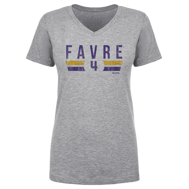Brett Favre Women's V-Neck T-Shirt | 500 LEVEL