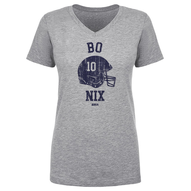 Bo Nix Women's V-Neck T-Shirt | 500 LEVEL