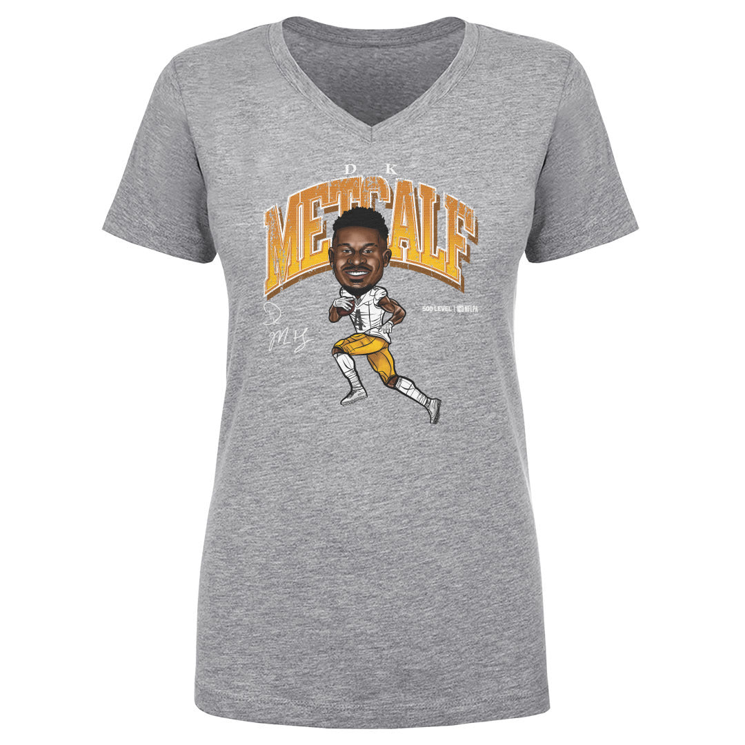 DK Metcalf Women's V-Neck T-Shirt | 500 LEVEL