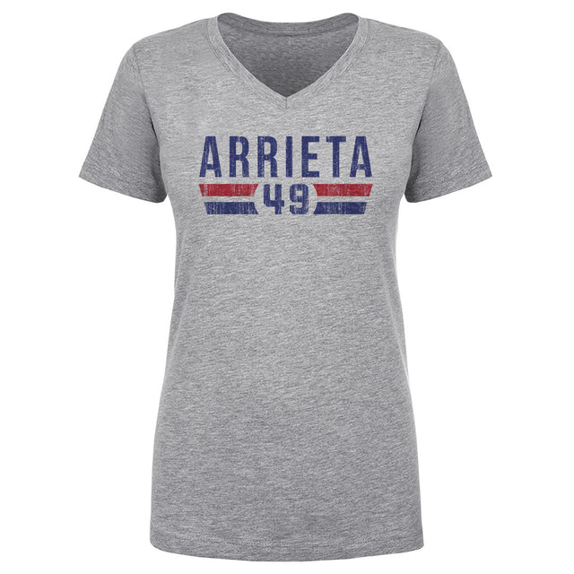 Jake Arrieta Women's V-Neck T-Shirt | 500 LEVEL
