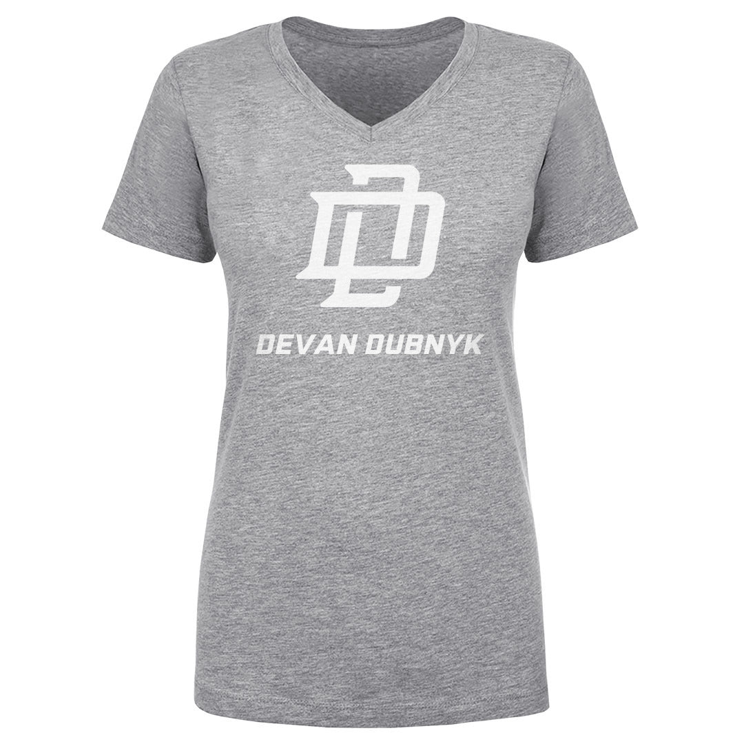 Devan Dubnyk Women's V-Neck T-Shirt | 500 LEVEL